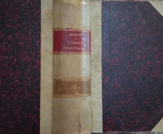 Corso di codice civile italiano - Francesco Saverio Bianchi - copertina