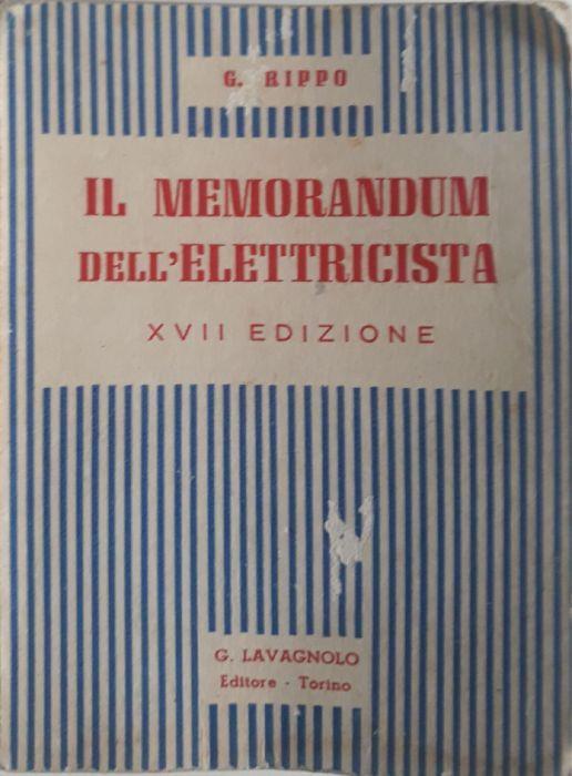 Il memorandum dell'elettricista - copertina