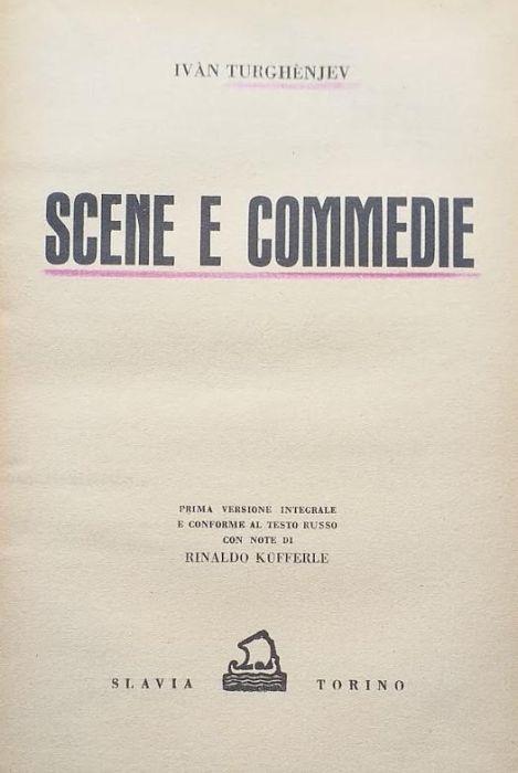 Scene e Commedie - copertina