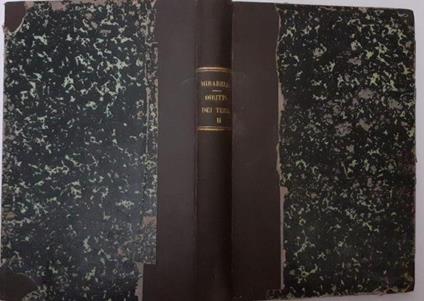 Del diritto dei terzi secondo il codice civile italiano Volume II - Giuseppe Mirabelli - copertina