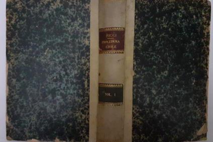 Commento al codice di procedura civile Vol. I - Francesco Ricci - copertina