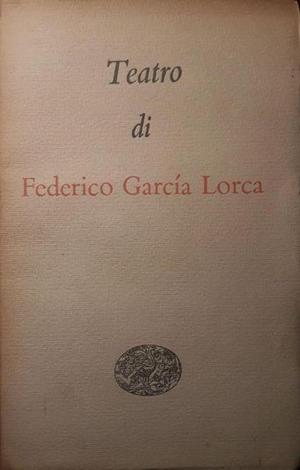 Teatro - Federico García Lorca - copertina