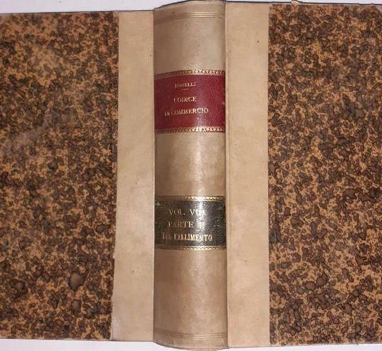 Commentario al codice di commercio Vol VIII Parte II - Gustavo Bonelli - copertina