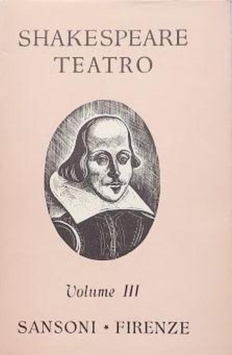 Teatro, volume III - William Shakespeare - copertina
