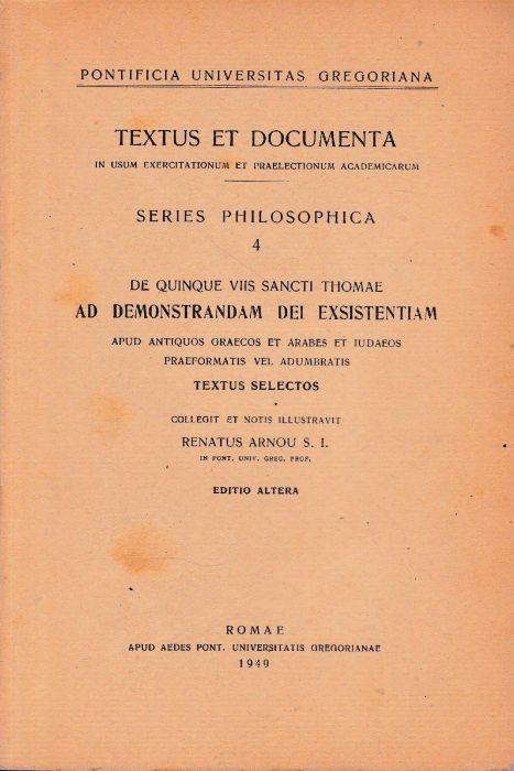 Textus et documenta. Series philosophica 4 - copertina