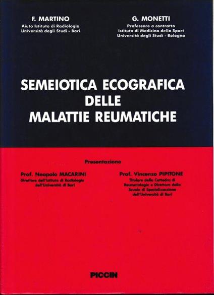 Semeiotica ecografica delle malattie reumatiche - F. Martini - copertina