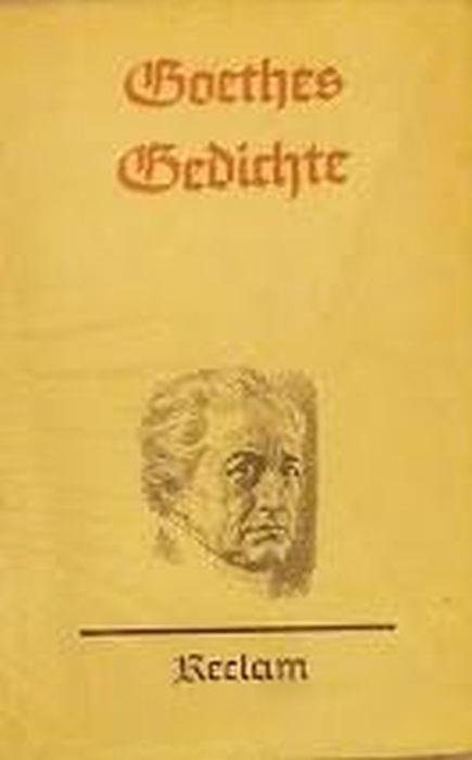 Goethes Gedichte - Heinz Kindermann - copertina