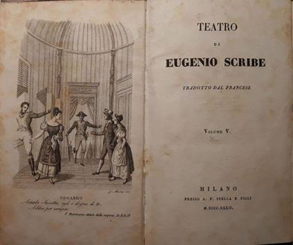 Teatro di Eugenio Scribe (volume V) - Eugenio Scribe - copertina