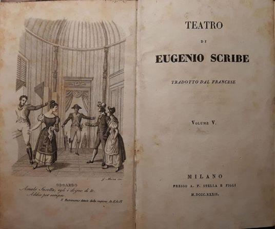 Teatro di Eugenio Scribe (volume V) - Eugenio Scribe - copertina