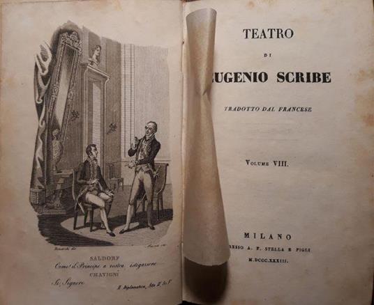 Teatro di Eugenio Scribe (volume VIII) - Eugenio Scribe - copertina