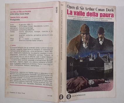 La valle della paura - Arthur Conan Doyle - copertina