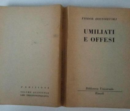 Umiliati e offesi - Fëdor Dostoevskij - copertina
