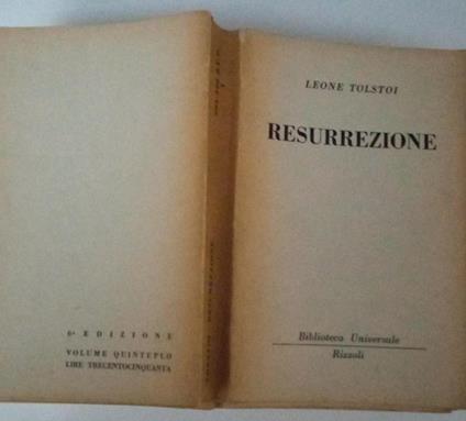 Resurrezione - Lev Tolstoj - copertina