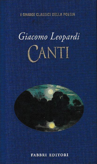 Rime - Giacomo Leopardi - copertina