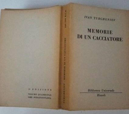 Memorie di un cacciatore - Ivan Turgenev - copertina