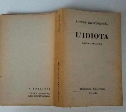 L' idiota volume II - Fëdor Dostoevskij - copertina