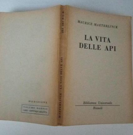 La vita delle api - Maurice Maeterlinck - copertina