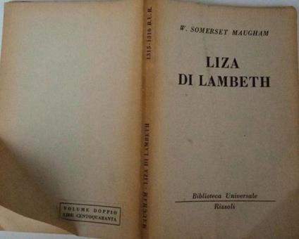 Liza di Lambeth - W. Somerset Maugham - copertina