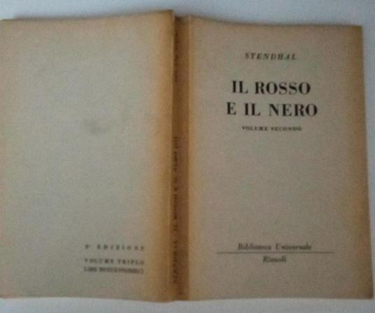 Il rosso e il nero. Volume I - Stendhal - copertina