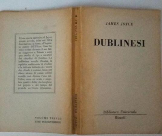 Dublinesi - James Joyce - copertina