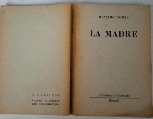 La madre - Maksim Gorkij - copertina
