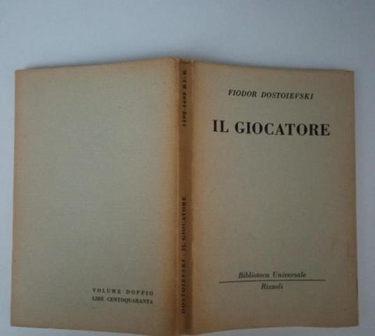 Il Giocatore - Fëdor Dostoevskij - copertina