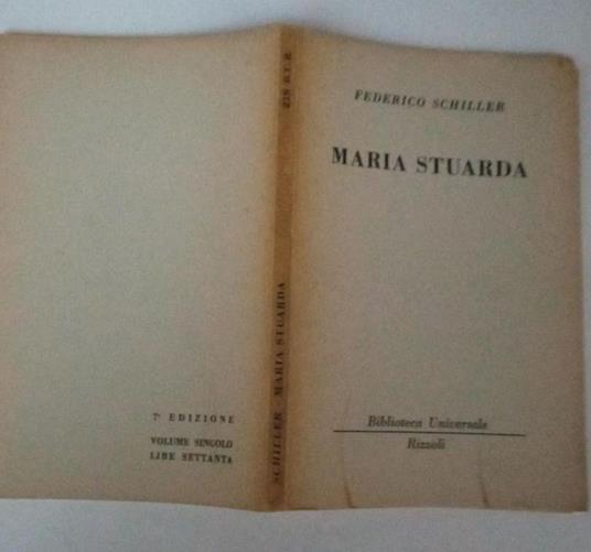 Maria Stuarda - Friedrich Schiller - copertina