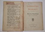 Letteratura e sociologia Saggi postumi