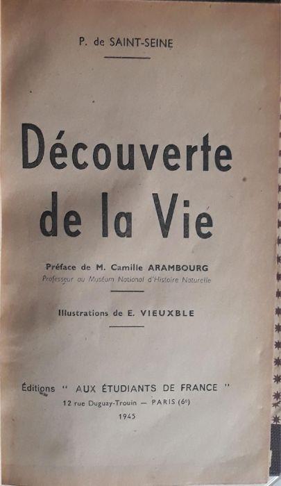 Découverte de la vie - De Saint - copertina