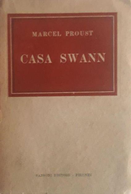 Casa Swann - Marcel Proust - copertina