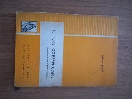 Lettere copernicane - Galileo Galilei - copertina
