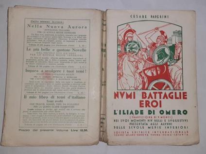 Numi Battaglie eroi. L'iliade di Omero - Cesare Paperini - copertina