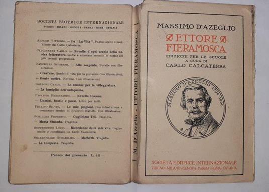 Ettore Fieramosca o la disfida di Barletta - Massimo D'Azeglio - copertina