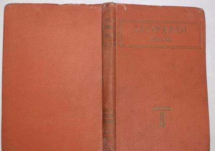 Prose - Giacomo Leopardi - copertina