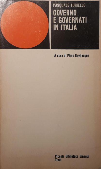 Governo e governati in Italia - Pasquale Turiello - copertina
