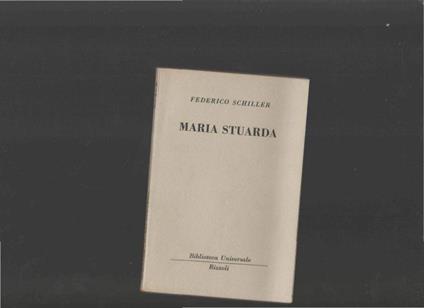 maria stuarda - Friedrich Schiller - copertina