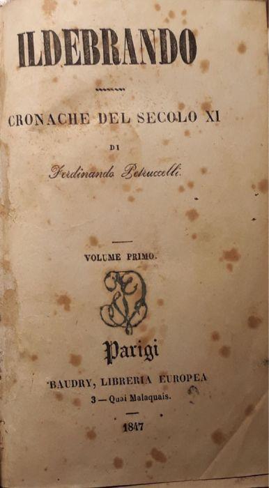 Ildebrando: Cronache del secolo XI (volume primo) - copertina