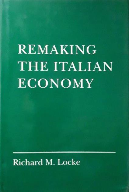 Remaking the Italian economy - copertina