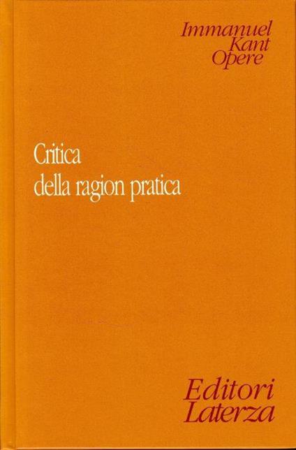 Critica della ragion pratica - Immanuel Kant - copertina
