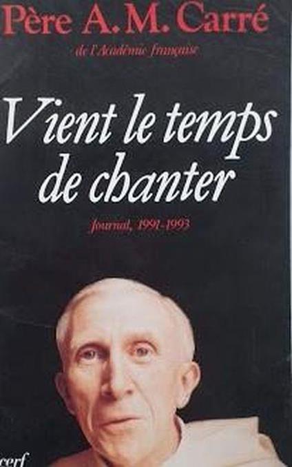 Vient le temps de chanter : journal 1991-1993 - copertina