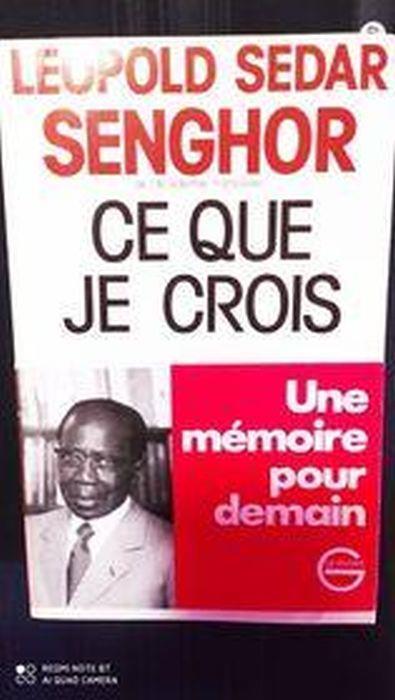 Ce que je crois - Léopold Sédar Senghor - copertina