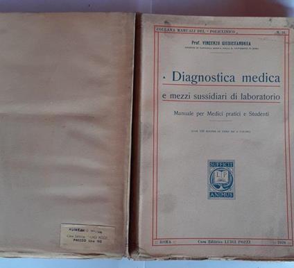 Diagnostica medica e mezzi sussidiari di laboratorio - copertina