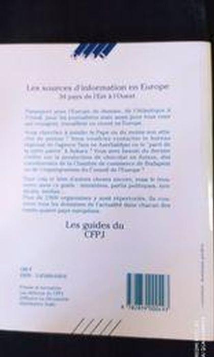 Les sources d'information en Europe - copertina