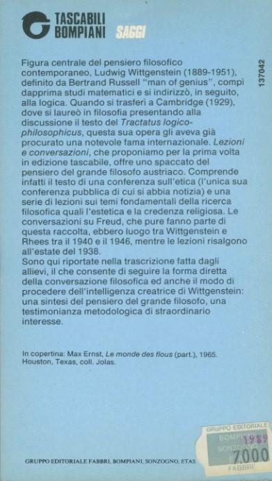 Lezioni e conversazioni - Ludwig Wittgenstein - 2