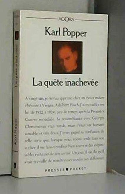 La Quête inachevée : Autobiographie intellectuelle - Karl R. Popper - copertina