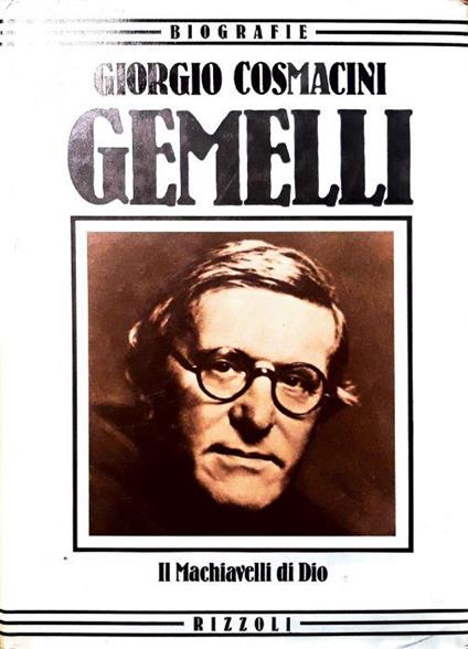 Gemelli - Giorgio Cosmacini - copertina