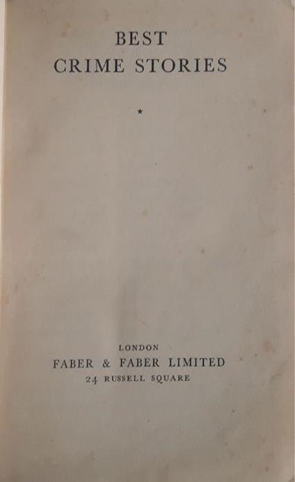 Best crime stories - copertina