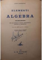 Elementi di algebra (volume secondo) per gli istituti tecnici industriali, nautici e femminili