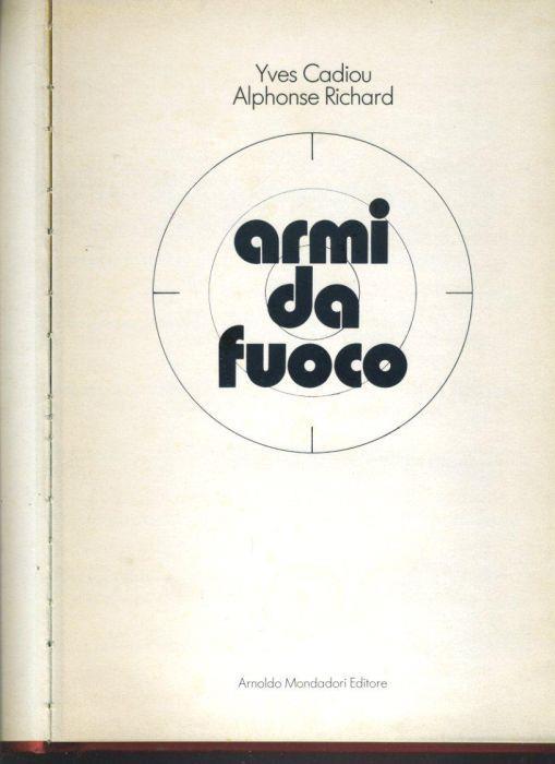 Armi da fuoco - Yves Cadiou - copertina