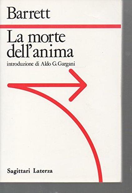 Morte Dell'anima - William Barrett - copertina